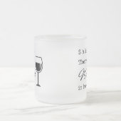 ワインが入ってる フロストグラスマグカップ (中央)