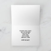 ワインが問題であるワイおもしろいンことわざの贈り物 カード (内部)