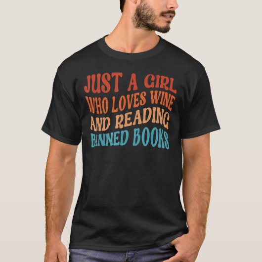 ワインが大好きな女の子が禁酒読を命じた Tシャツ (正面)