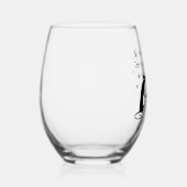 ワインが猫とのおもしろい引用文を知る ステムなしワイングラス (右)