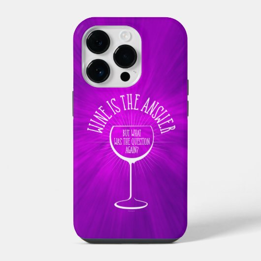 ワインが答え Case-Mate iPhoneケース iPhone 14 Proケース (裏面)