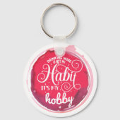 ワインが趣味 キーホルダー (正面)