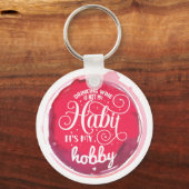 ワインが趣味 キーホルダー (正面)