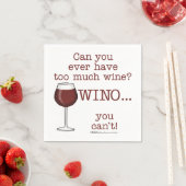 ワインが飲み過ぎ？ウィノ スタンダードカクテルナプキン (インサイチュ)
