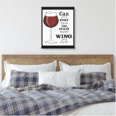 ワインが飲み過ぎ?WINO (黒) キャンバスプリント (インサイチュ (寝室))