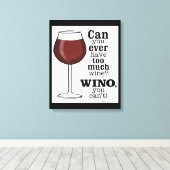 ワインが飲み過ぎ?WINO (黒) キャンバスプリント (インサイチュ (ウッドフロア))