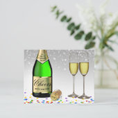 ワインきらめくボトルハッピーニューイヤー2025 シーズンポストカード (スタンド正面)