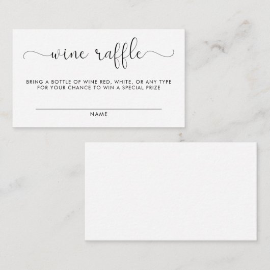 ワインくじベビーシャワーカード エンクロージャーカード (正面/裏面)