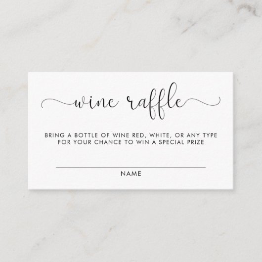 ワインくじベビーシャワーカード エンクロージャーカード (正面)