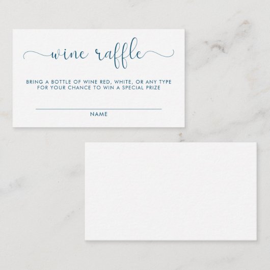 ワインくじ ベビーシャワー 挿入カード エンクロージャーカード (正面/裏面)