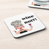 ワインじゃない？ワインレディーコースター コースター (左側)