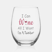 ワインすべて欲しい先生 ステムなしワイングラス (正面)