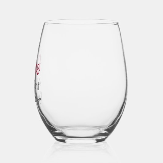 ワインすべて欲しい先生 ステムなしワイングラス (左)