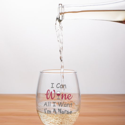 ワインすべて私が欲しいナース ステムなしワイングラス