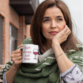 ワインだけストレスしないで コーヒーマグカップ