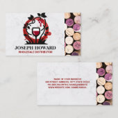 ワインつる植物ガラスロゴ | Corks名刺 名刺 (正面/裏面)