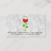 ワインつる植物ロゴ | コルクスクリュー 名刺 (裏面)