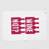 ワインではない ゴルフタオル (横)