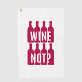 ワインではない ゴルフタオル (正面)
