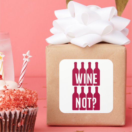 ワインではない スクエアシール (パーティー)