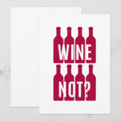 ワインではない 招待状 (正面/裏面)