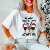 ワインでクリスマスTシャツが楽しめる Tシャツ