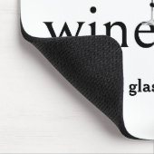 ワインでフィギュアの女の子を突き刺す マウスパッド (コーナー)