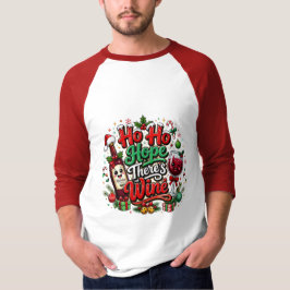 ワインでメリークリスマス Tシャツ