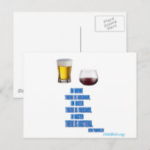 ワインで… ポストカード (正面/裏面)