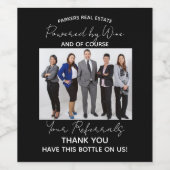 ワインとあなたの紹介で成り立つビジネス ワインラベル (シングルラベル)