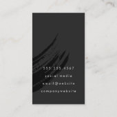 ワインとつる植物のロゴ 名刺 (裏面)