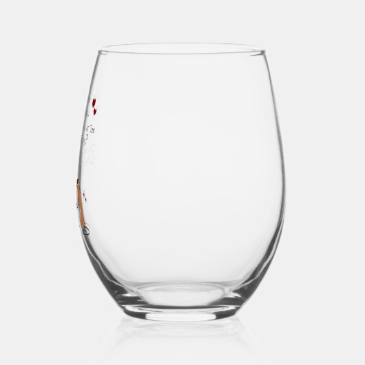 ワインとの会話 ステムなしワイングラス (左)