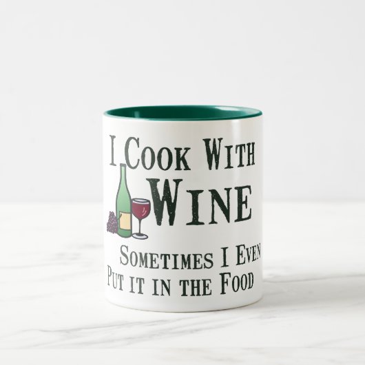 ワインとの調理 ツートーンマグカップ (中央)