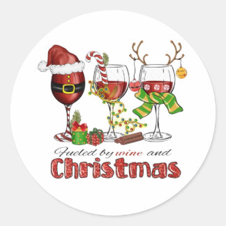 ワインとクリスマスで燃料を供給 ラウンドシール