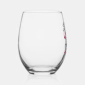 ワインとクリスマスの応援の茎のないワインで燃料 ステムなしワイングラス (右)