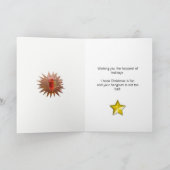 ワインとクリスマスツリー シーズンカード (内部)