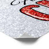 ワインとクリスマスポスター ポスター (角)