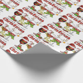 ワインとクリスマスラッピング紙 ラッピングペーパー (角)