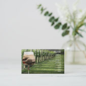 ワインとグラス 名刺 (スタンド正面)