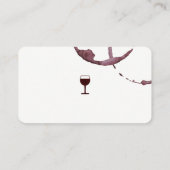 ワインとコルクねじ |ワイナリー畑 名刺 (裏面)