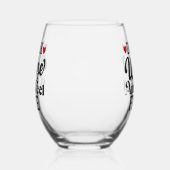 ワインとステムレス感じワイ素晴らしングラスを飲む ステムなしワイングラス (左)