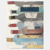 ワインとスピリッツ フリースブランケット (正面)