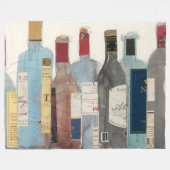 ワインとスピリッツ フリースブランケット (正面(横))