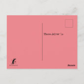 ワインとチョコレートおもしろい猫のペアリング ポストカード (裏面)