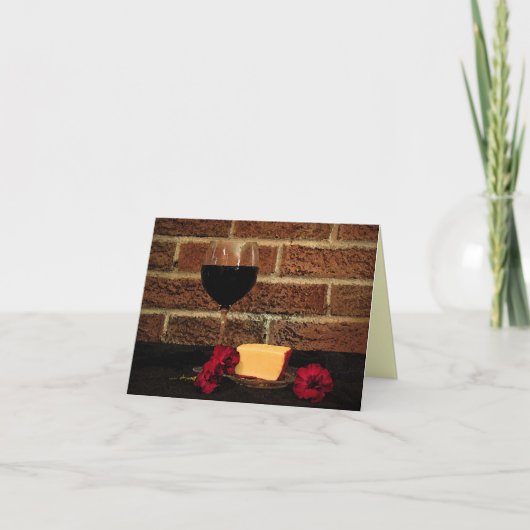 ワインとチーズありがとう サンキューカード (正面)