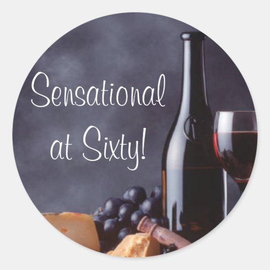 ワインとチーズのシール ラウンドシール (正面)