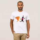 ワインとチーズのパーティーで笑いを Tシャツ (正面フル)