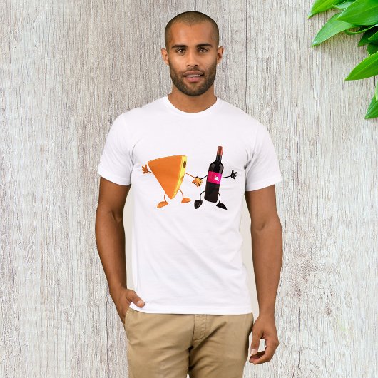 ワインとチーズのパーティーで笑いを Tシャツ