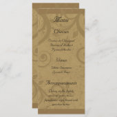 ワインとチーズのパーティーメニューラックカード メニュー (正面/裏面)