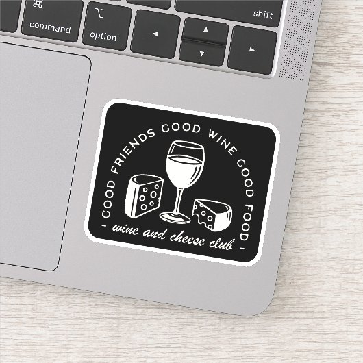 ワインとチーズのパーティー夜 シール (詳細)